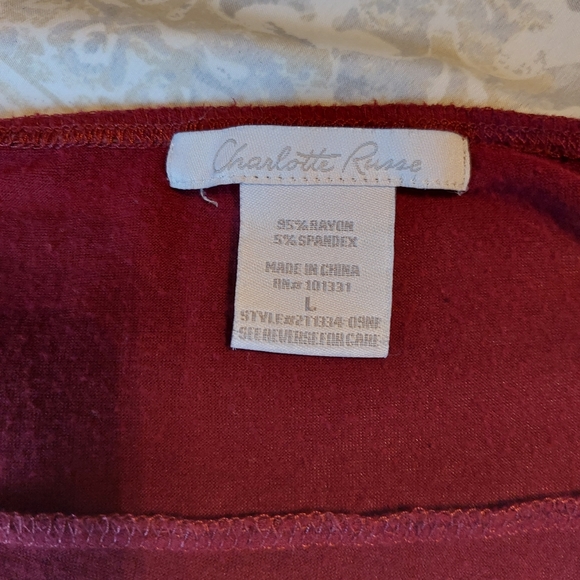 Womens Top, Large, Tank/Undershirt- Wine and Blue - Picture 6 of 11